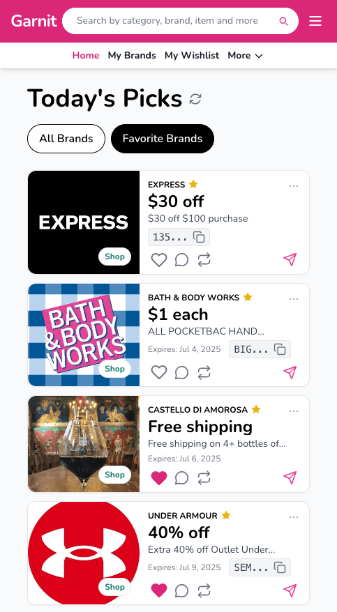 Garnit Dashboard Preview